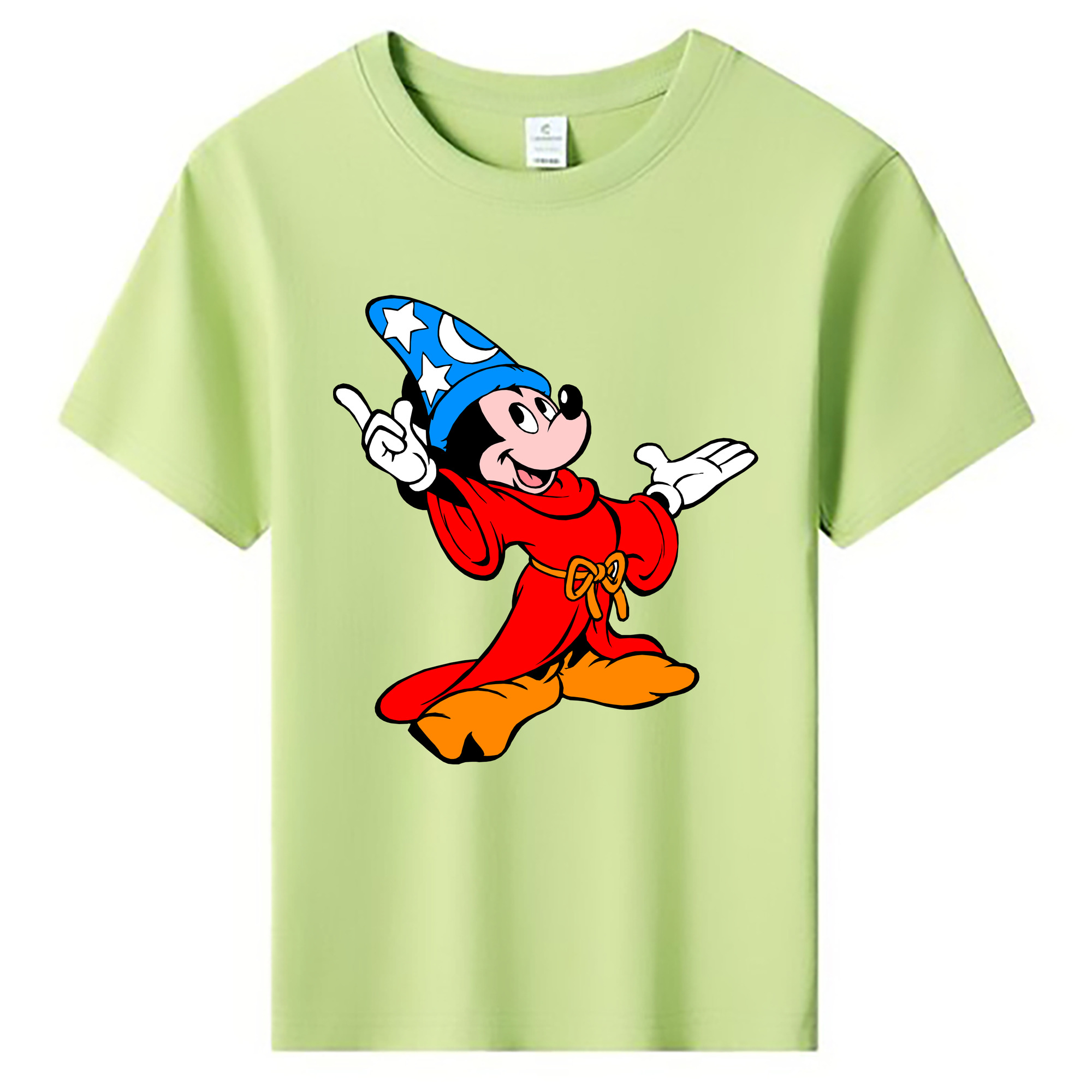 ミッキーマウス Mickey Mouse 綿100％キッズTシャツ（フロントプリント）